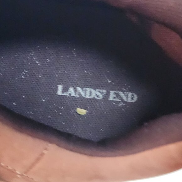 Land's End Hickory Brown Suede Casual Lace Up Shoes Size 12EE - Picture 7 of 8